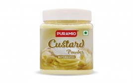 Puramio Custard Powder Butterscotch   Plastic Jar  250 grams